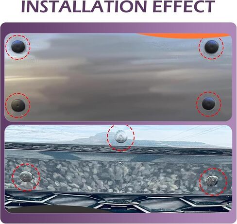 8 PCS Bumper License Plate Hole Plugs, Plastic Bumper Fastener Rivet Clips, 7mm Hole Retainer Auto Body Clips with Barbed Design, Compatible with GM, Ford, Chrysler, Audi, BMW (Black) in Kuwait