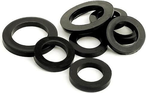 10pcs Black Rubber Flat Gasket Screw Washer Hose Plumbing Faucet Seal Waterproof Sealing O-Ring M2 M3 M4 M5 M6 M8 M10 M12(8x21x2mm) in Saudi Arabia