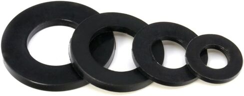 10pcs Black Rubber Flat Gasket Screw Washer Hose Plumbing Faucet Seal Waterproof Sealing O-Ring M2 M3 M4 M5 M6 M8 M10 M12(8x21x2mm) in Saudi Arabia