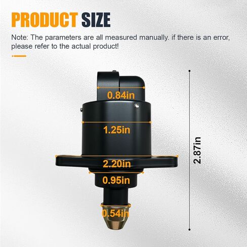 yoRise Car صمام التحكم في الهواء الخامل، صمام التحكم في الهواء الخامل للسيارات الخانق لتشغيل المحرك المستقر، استبدال السيارة OEM #90380 10526 90325864، مناسب لمعظم المركبات (أبيض) in Kuwait