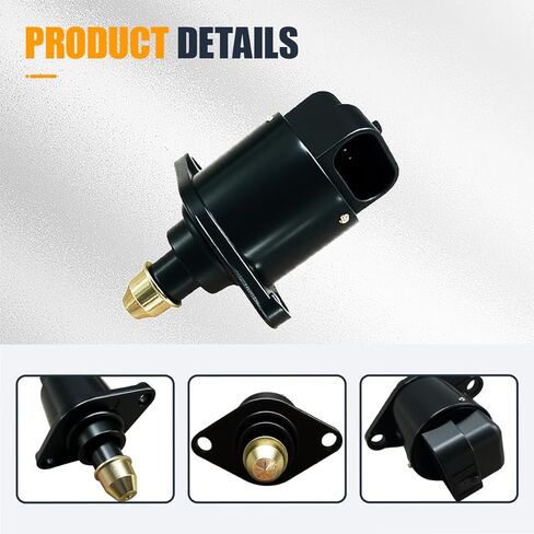 yoRise Car صمام التحكم في الهواء الخامل، صمام التحكم في الهواء الخامل للسيارات الخانق لتشغيل المحرك المستقر، استبدال السيارة OEM #90380 10526 90325864، مناسب لمعظم المركبات (أبيض) in Kuwait