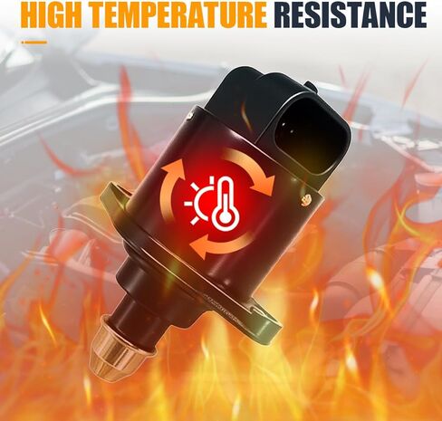 yoRise Car صمام التحكم في الهواء الخامل، صمام التحكم في الهواء الخامل للسيارات الخانق لتشغيل المحرك المستقر، استبدال السيارة OEM #90380 10526 90325864، مناسب لمعظم المركبات (أبيض) in Kuwait