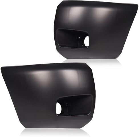 GRAND ORANGE Front Primed Plastic Bumper End Extension Face Bar Cap with Fog Light Hole Compatible with Chevy Silverado 1500 2007-2013 1 Pair Left & Right in Saudi Arabia