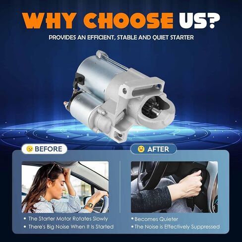 Starter SDR0046 Only Fit for 3.8L Fit for 95-02 Chevrolet Camaro 98-02 Pontiac Firebird 98-05 Bonneville Lesabre Monte Carlo Park Avenue 98-08 Grand Prix 00-05 Impala 05-09 Allure Lacrosse in Saudi Arabia