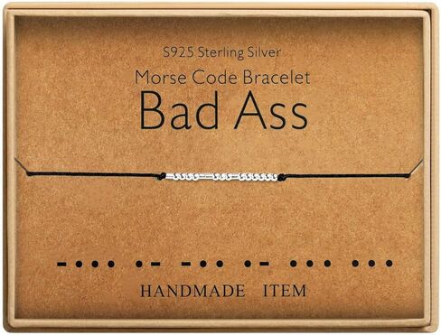 KGBNCIE Inspirational Gifts for Women, Morse Code Funny Gifts Bracelets for Women, Morse Code Bracelets Friend Gifts in Kuwait