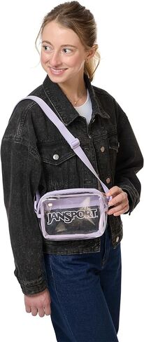 JanSport Clear Crossbody, Pastel Lilac in Saudi Arabia