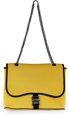 حقيبة كروس بقلاب من العلامة التجارية بوبوبس - نيوبرين، أشرطة قابلة للتعديل، مقاومة للماء، يمكن غسلها في الغسالة، محفظة كتف للنساء in Kuwait