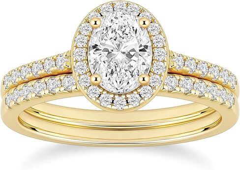EAMTI 1.5CT 925 فضة مكعب زركونيا خواتم الزفاف مجموعات البيضاوي قطع تشيكوسلوفاكيا خواتم الخطبة الزفاف الفرقة للنساء حجم 3-13 in Kuwait
