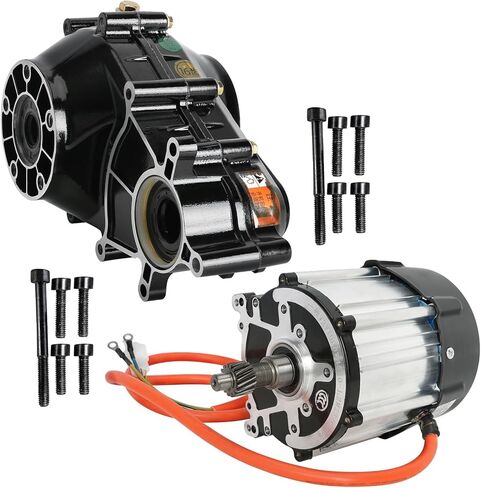 72V 1500W High Speed Brushless Electric Motor Differential and Front Drive Axle Kit 3 Stud Wheel Hubs Swingarm Kit for DIY Electric Vehicles Go Kart ATV UTV Buggy Quad Cars in Saudi Arabia