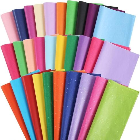 3 Otters 150 Sheets Wrapping Tissue Paper, 14×20 Inch Tissue Paper Gift Wrap Colors of Rainbow Gift Tissue Paper for Gift Bags in Kuwait