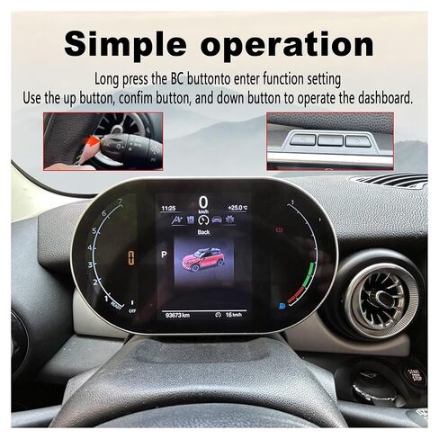 مجموعة الأدوات الرقمية متوافقة مع BMW MINI R55 R56 R57 R58 R59 R60 R61 2006-2016 عداد السرعة، لوحة القيادة، لوحة أجهزة LCD العنقودية in Saudi Arabia