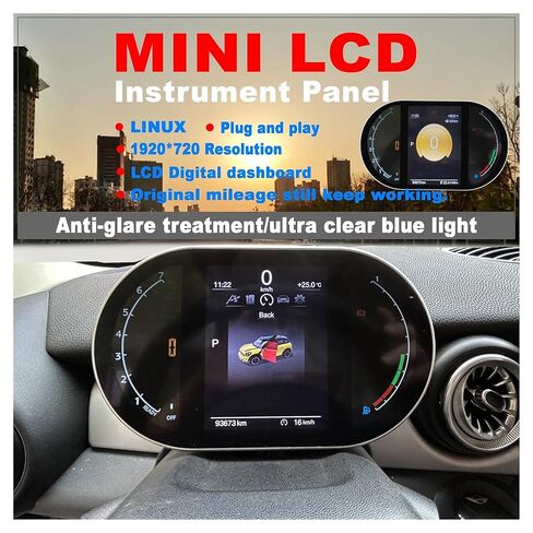 مجموعة الأدوات الرقمية متوافقة مع BMW MINI R55 R56 R57 R58 R59 R60 R61 2006-2016 عداد السرعة، لوحة القيادة، لوحة أجهزة LCD العنقودية in Saudi Arabia