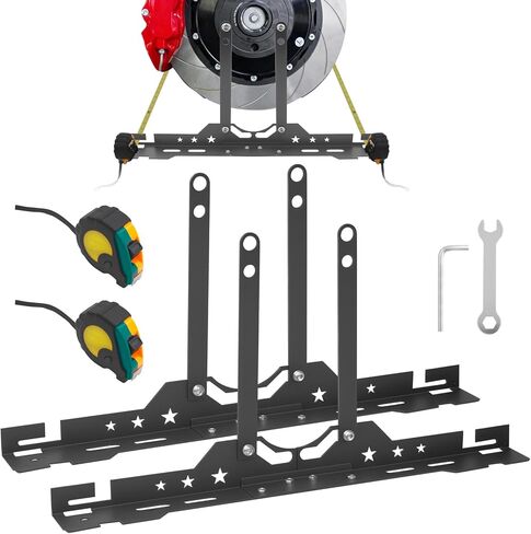 أداة محاذاة العجلات قطعتان من لوحات أدوات محاذاة أصابع القدم مع شريطين قياس أداة محاذاة الحدبة للسيارات والشاحنات وسيارات الدفع الرباعي وإصلاح الإطارات RV للاستخدام المنزلي وأدوات السيارات in Kuwait