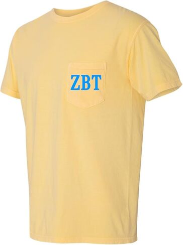 تي شيرت Zeta Beta Tau Fraternity ZBT ذو ألوان مريحة وجيب in Saudi Arabia