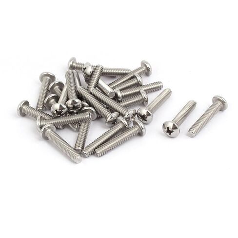 Uxcell 6#-32x1-3/8 بوصة 304 الفولاذ المقاوم للصدأ فيليبس عموم رئيس آلة مسمار مزلاج 30 قطعة in Saudi Arabia