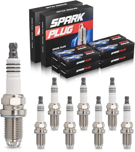 ENA Set of 8 Platinum Spark Plug for 3199 BKR6EQUP Compatible with BMW 540i 545i 645Ci 650i 740i 740iL 745Li M5 X5 Z8 4.4L 4.6L 4.8L 4.9L 5.0L in Kuwait