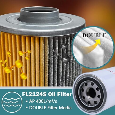 طقم صيانة فلتر Powerstroke 6.7 بديل، يناسب F250 F350 F450 F550 لـ Super Duty V8 2017-2019؛ فلتر هواء المحرك، فلتر الوقود، فلتر الزيت يستبدل FA1927 وFD4624 وFL2124S in Kuwait