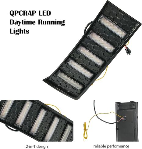 مصابيح LED للجري أثناء النهار تناسب تندرا 2022-2025، مصابيح ضباب للمصد الأمامي مع إشارات انعطاف تسلسلية كهرمانية، مجموعة ترقية مصباح القيادة DRL باللون الأبيض/العنبر in Kuwait