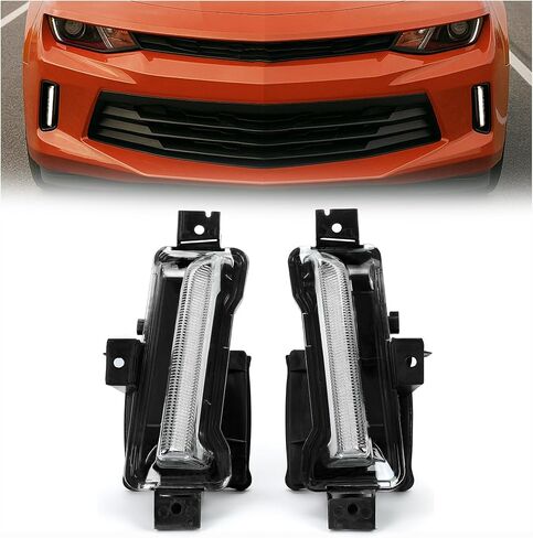 Kojem LED Fog Lights Compatible with 2016 Chevy Chevrolet Camaro LT / 2017 2018 Camaro LS LT ZL1 / 2019-2022 Camaro ZL1 DRL RH Replacement for GM2563109 (No Turn Signal Function Passenger Side) in Saudi Arabia