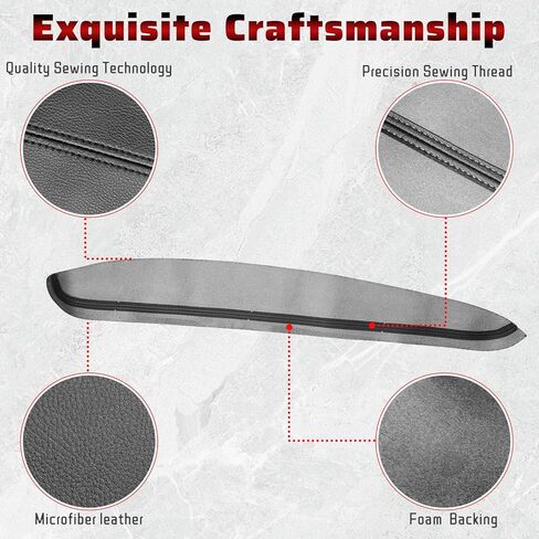 QianBao 2PCS Front Door Armrest Leather Cover Replacement for BMW 3 Series E90 2006-2011, DIY Left & Right Door Panel with Installation Tool Black in Kuwait