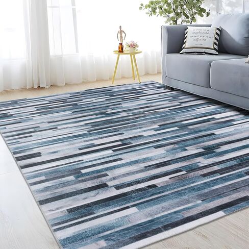 DECOMALL Coronado Small Rug, Machine Washable Modern Geometric Door Mat, Non Slip Carpet for Entryway,24"x36", Multi in Kuwait