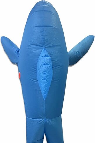 Luxepick Inflatable Shark Costume, Full Body Blow Up Shark Suit for Adults Kids, Waterproof Polyester Easy Inflate Funny Cosplay Outfit for Halloween Party Ocean Theme Events in Saudi Arabia