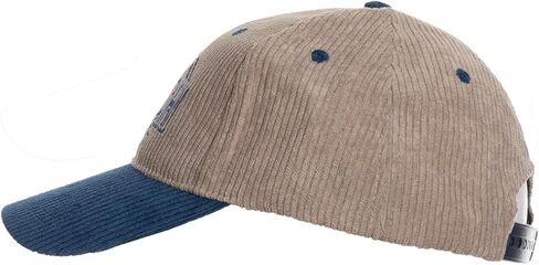 Calhoun Busch Light Corduroy Baseball Hat – Officially Licensed Snapback Cap for Men & Women | Vintage Two-Tone Adjustable Style Tan/Blue in Saudi Arabia