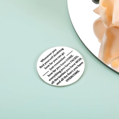 STVK Cancer Comfort Gifts - Breast Cancer Awareness for Women Girls, Inspirational Chemo Support, Cancers Warrior Survivor Pocket Hug Token, Surgery Recovery Gifts for Patients in Saudi Arabia
