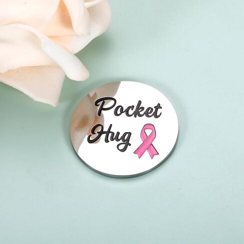 STVK Cancer Comfort Gifts - Breast Cancer Awareness for Women Girls, Inspirational Chemo Support, Cancers Warrior Survivor Pocket Hug Token, Surgery Recovery Gifts for Patients in Saudi Arabia