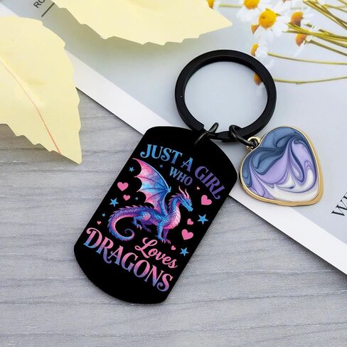 Cool Dragon Keychain Unique Dragon Gifts for Girls Women Dragons Party Favors for Teens Animal Theme Gifts for Dragons Lovers Perfect Birthday Christmas Graduate Presents in Kuwait
