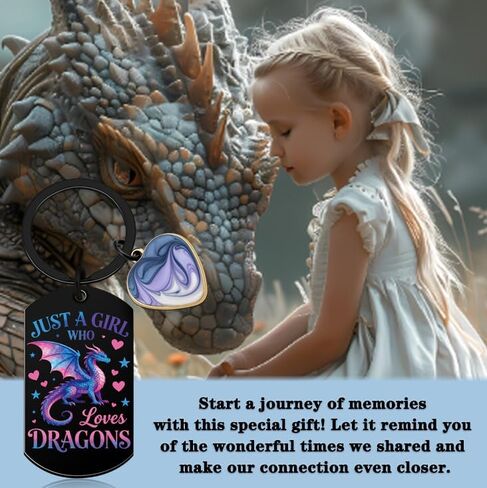 Cool Dragon Keychain Unique Dragon Gifts for Girls Women Dragons Party Favors for Teens Animal Theme Gifts for Dragons Lovers Perfect Birthday Christmas Graduate Presents in Kuwait