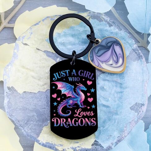 Cool Dragon Keychain Unique Dragon Gifts for Girls Women Dragons Party Favors for Teens Animal Theme Gifts for Dragons Lovers Perfect Birthday Christmas Graduate Presents in Kuwait