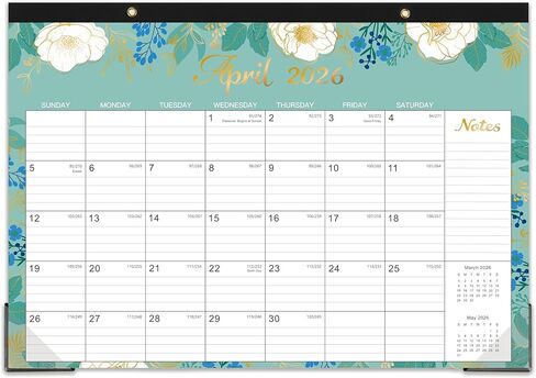 2025 Desk Calendar - Jan. 2025 - Dec. 2025, 12 Months Large Monthly Desk Calendar 2025, 17" x 12", Desk Pad, Large Ruled Blocks, To-do List & Notes, Best Desk/Wall Calendar for Planning or Organizing in Kuwait