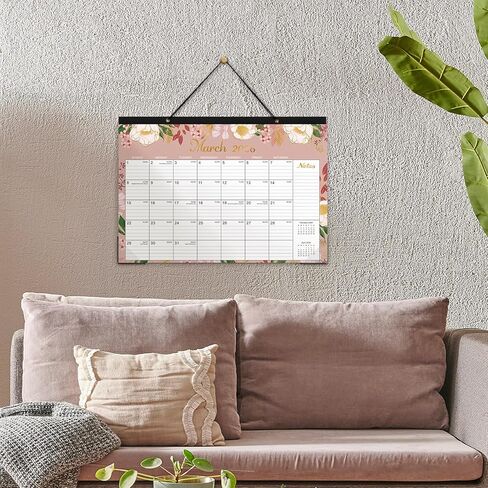 2025 Desk Calendar - Jan. 2025 - Dec. 2025, 12 Months Large Monthly Desk Calendar 2025, 17" x 12", Desk Pad, Large Ruled Blocks, To-do List & Notes, Best Desk/Wall Calendar for Planning or Organizing in Kuwait