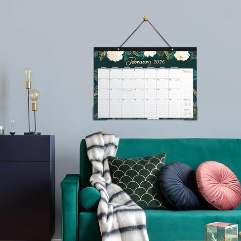 2025 Desk Calendar - Jan. 2025 - Dec. 2025, 12 Months Large Monthly Desk Calendar 2025, 17" x 12", Desk Pad, Large Ruled Blocks, To-do List & Notes, Best Desk/Wall Calendar for Planning or Organizing in Kuwait