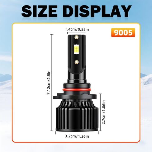 For Kenworth T680 T880 2013-2020 High Beam Low Beam Bulbs Combo, 25000LM 800% Brightness 6000K White, Plug and Play, Pack of 4 in Saudi Arabia