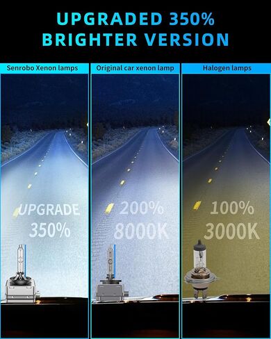 D3S HID Bulb Fit for Chevy Bolt EV Blazer Traverse 2018-2021 OEM 4300K 35W Projector D3S Xenon Headlight Bulbs Replace, 8000K Blue Super Bright D3SC1 Bi-xenon Headlamp, Pack of 2 in Kuwait