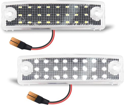 LED License Plate Light Lamp Assembly for 1996-2024 Toyota 4Runner, 2008-2022 Sequoia,6000K White(2PCS) in Kuwait