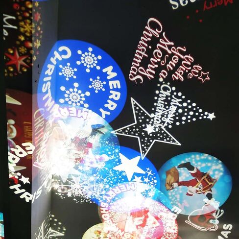 LED Logo GOBO Projector with Manual Zoom DJ Effect Light Including Free Custom Glass GOBO to Project Image for Hotel Company Store Wedding Advertising Indoor Use (Black) in Kuwait