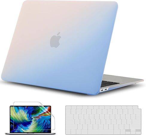Case for MacBook Pro 13 inch, GVTECH Crystal Clear Case 2024-2016 M2 M1 A2338 A2289 A2251 A2159 A1706 A1989, Plastic Protective Hard Shell & Keyboard Cover & Keyboard Skin for MacBook Pro 13 in Saudi Arabia