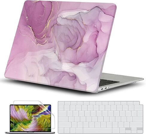 Case for MacBook Pro 13 inch, GVTECH Crystal Clear Case 2024-2016 M2 M1 A2338 A2289 A2251 A2159 A1706 A1989, Plastic Protective Hard Shell & Keyboard Cover & Keyboard Skin for MacBook Pro 13 in Saudi Arabia