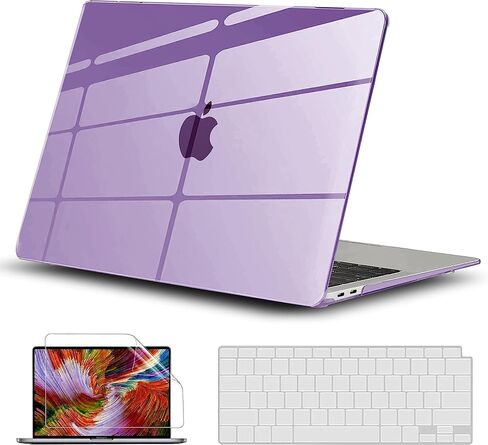 Case for MacBook Pro 13 inch, GVTECH Crystal Clear Case 2024-2016 M2 M1 A2338 A2289 A2251 A2159 A1706 A1989, Plastic Protective Hard Shell & Keyboard Cover & Keyboard Skin for MacBook Pro 13 in Saudi Arabia