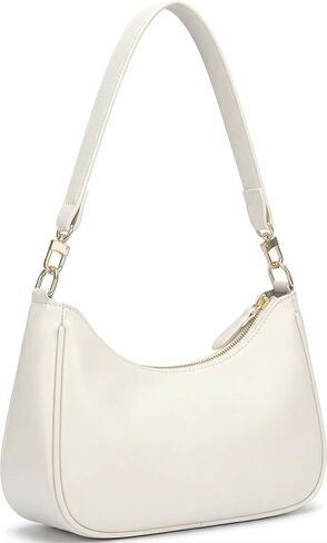 Small Shoulder Bags for Women, Y2K Crescent Purse Vegan Leather Underarm Bag, Cute Retro Hobo Handbag in Saudi Arabia