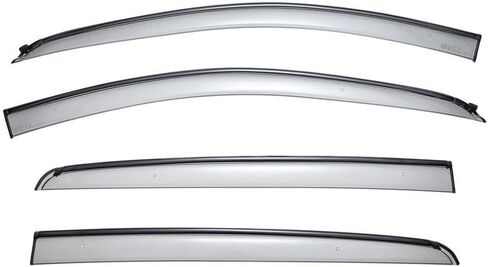 WellVisors Window Visors Wind Deflectors Compatible with Chevrolet Chevy 2012-2020 Sonic Hatchback with Black Trim Rain Guards 3-847CH002 in Saudi Arabia