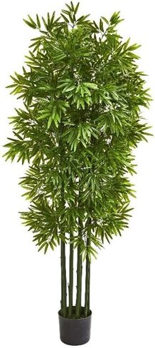 Nearly Natural 64" Bamboo Artificial Green Trunks UV Resistant (Indoor/Outdoor) Silk Trees in Saudi Arabia