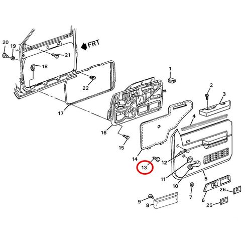 OAUTOO 50PCS Door Trim Panel Retainer Compatible with 15545202 GM Trucks 1988-On in Saudi Arabia