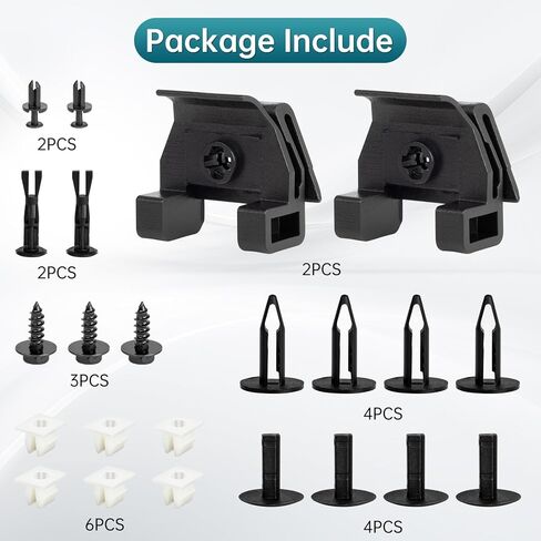 مجموعة مشابك تثبيت المصد الأمامي، متوافقة مع to-yota Corolla 2009-2019، تحل محل 15078238 1507-8238، 17 حزمة in Kuwait