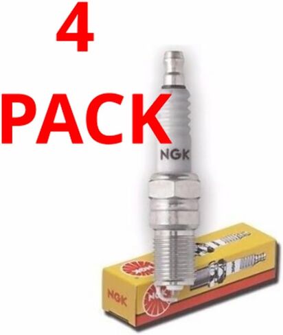 NGK V-Power Spark Plug LFR5A-11 6376 (عبوة من 4) iX35 Santa Fe QX 56 Magentis Almera Primera Reach 26.5 مم حجم سداسي 16 مم فجوة 1.1 مم ألومنيوم: 18-21.6 رطل قدم. in Kuwait