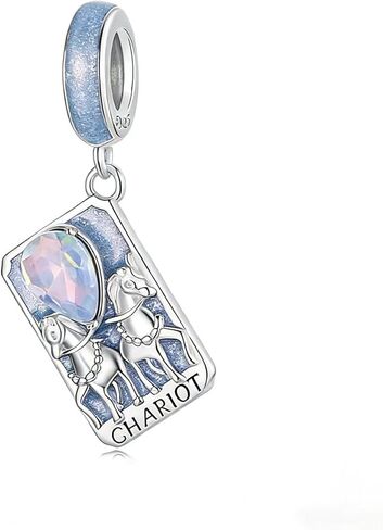 925 Sterling Silver Mystery Tarot Charm,Dangle Charm Fit for Bracelet,Women Wife Family Jewelry Gift in Saudi Arabia