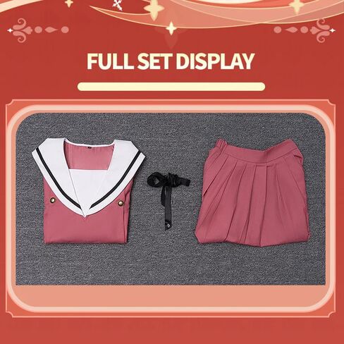 تزهر الزهرة العطرة بكرامة زي المدرسة الياباني الوردي للنساء، أزياء تنكرية لحفلات الهالوين in Kuwait